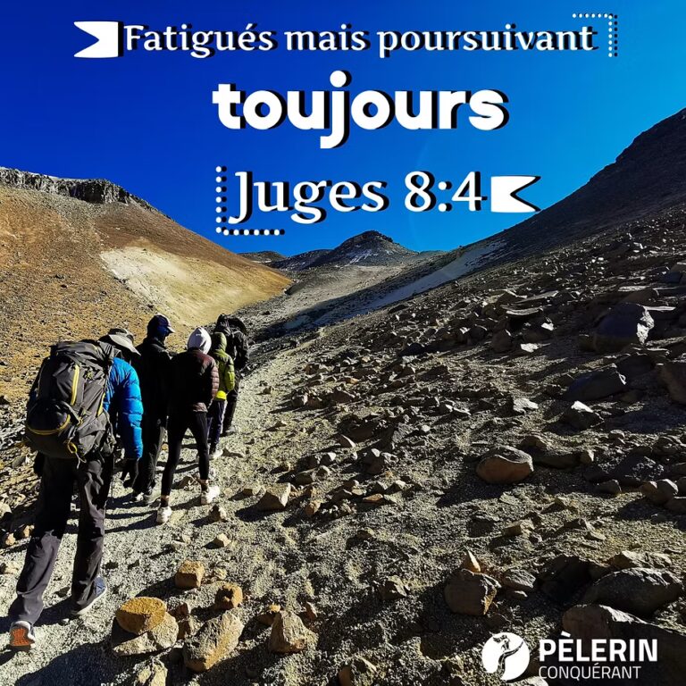 Pèlerin Conquérant Poursuivre malgré tout
